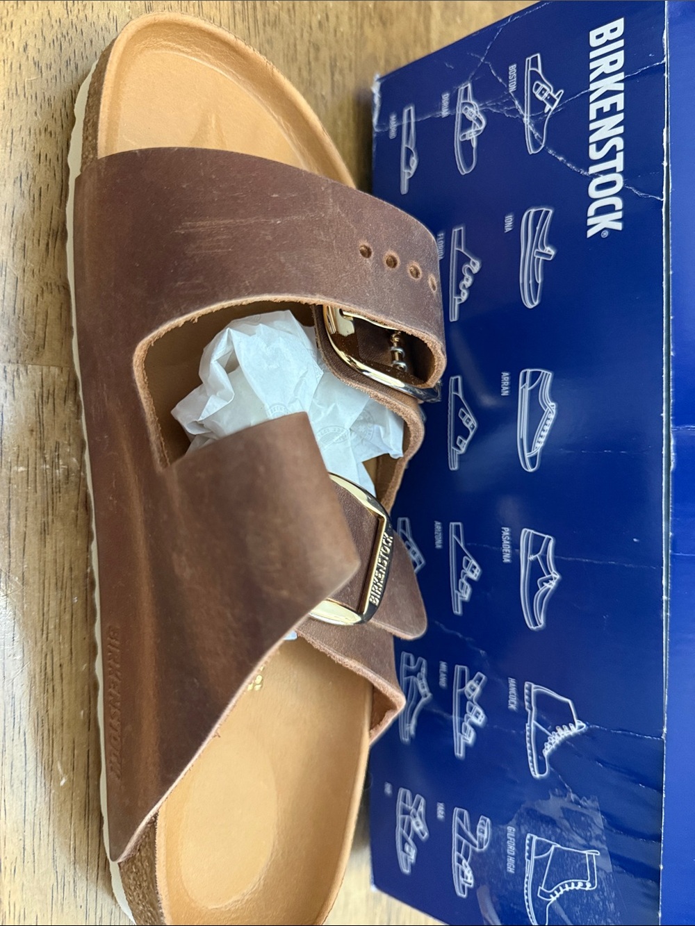 Women Birkenstock Arizona Big Buckle Antique Brown